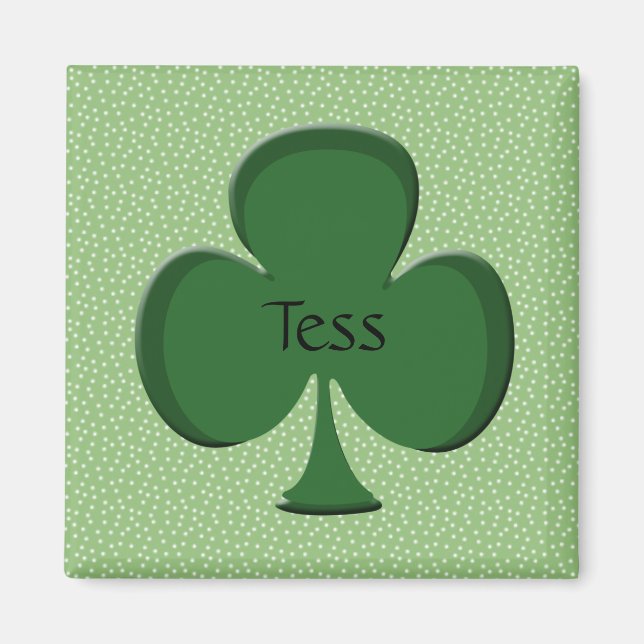 Tess Shamrock Magnet (Front)