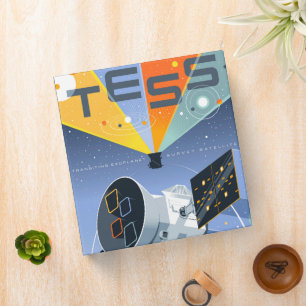 Tess Space Telescope Poster. 3 Ring Binder