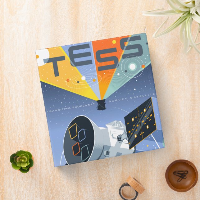 Tess Space Telescope Poster. 3 Ring Binder (In Situ)