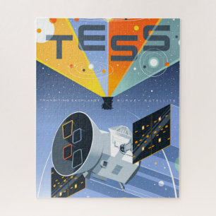 Tess Space Telescope Poster. Jigsaw Puzzle
