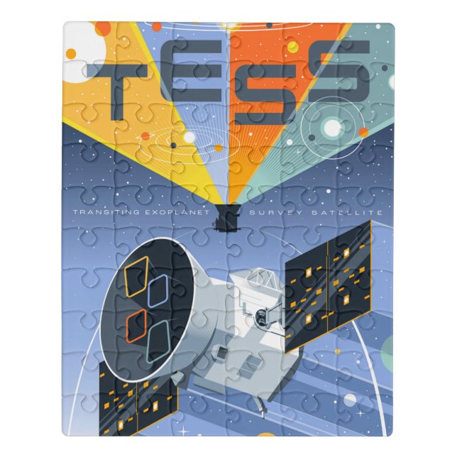 Tess Space Telescope Poster. Jigsaw Puzzle (Puzzle Vertical)