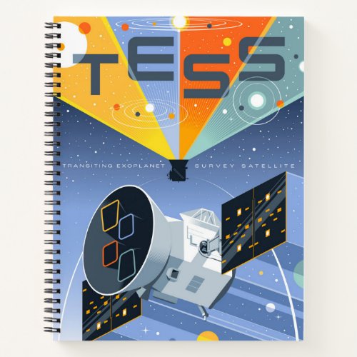 Tess Space Telescope Poster Notebook
