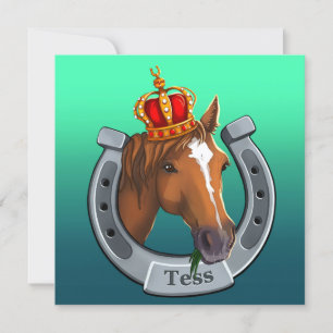 Tess the queen. holiday card