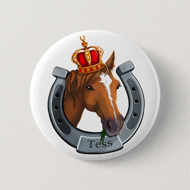 Tess the Queen mare Button (Front)
