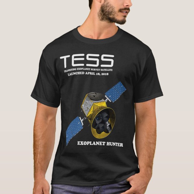 TESS Transiting Exoplanet Survey Satellite T-Shirt (Front)
