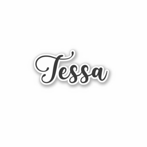 Tessa Name _ Handwritten Calligraphy Sticker