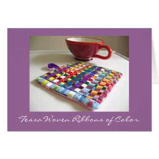 Tessa Woven Ribbons of Color Card
