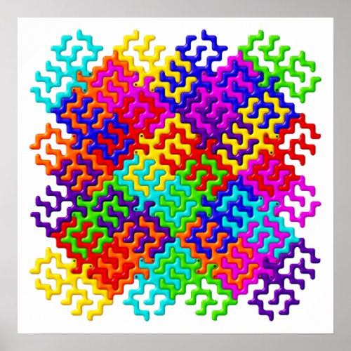 Tessellation Pattern Poster  Wall Art