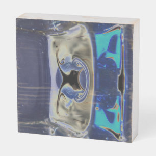 Tesseract, abstract photoart wooden box sign