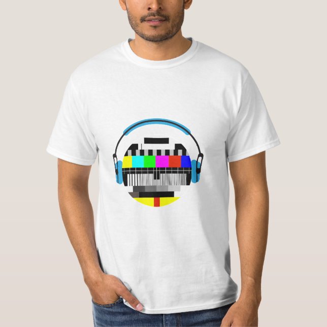 Test card joke t-shirt for men (Front)