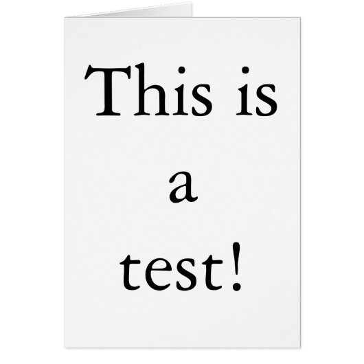 Test Cards (Front)