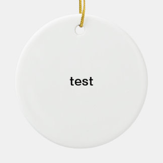 test ceramic ornament