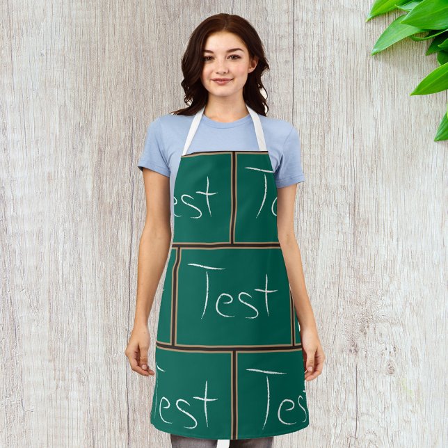 Test Chalkboard School Classroom  Apron (Creator Uploaded)