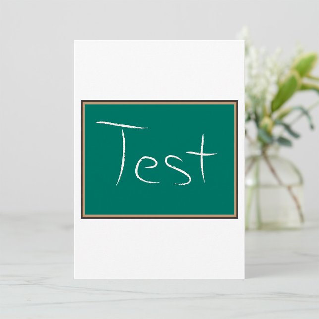 Test Chalkboard School Classroom  Invitation (Creator Uploaded)