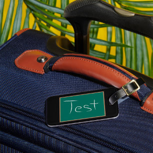 Test Chalkboard School Classroom Luggage Tag