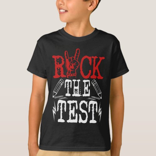 Test Day Funny Metal Teacher Student Testing Exam T_Shirt