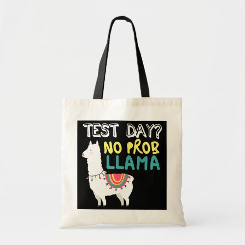 Test Day Llama Teacher Exam Testing Teaching Tote Bag