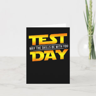 Test Day May The Skills Be With You Teacher Gift Card