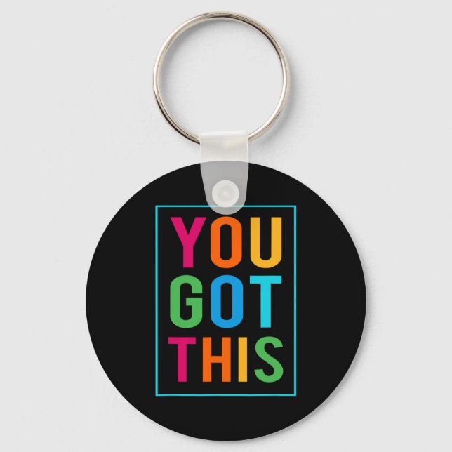 Test Day Mode On Teacher Testing Ideas School 1  Keychain (Front)