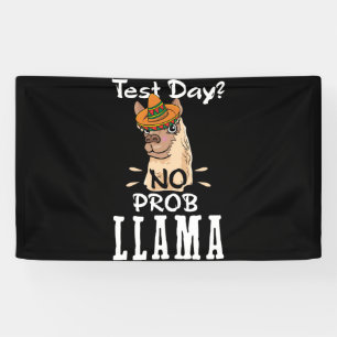 Test Day No Prob Llama Llama Lover Banner