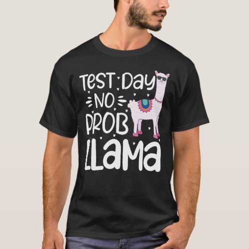 Test Day No Prob_llama Llama Teacher Testing Day S T_Shirt