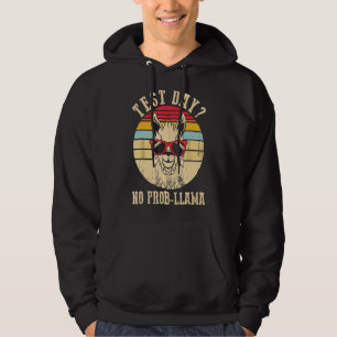 Test Day No Prob Llama Teacher Exam Testing Teachi Hoodie