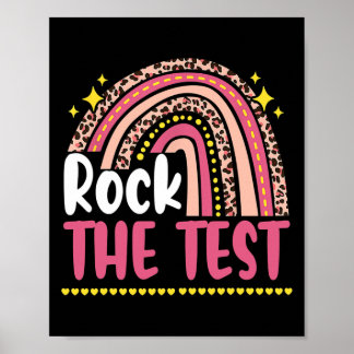 Test Day Rock The Test Teacher Testing Day Poster