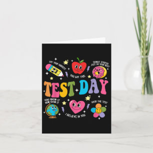 Test Day Rock The Test Testing Day Motivational Te Card