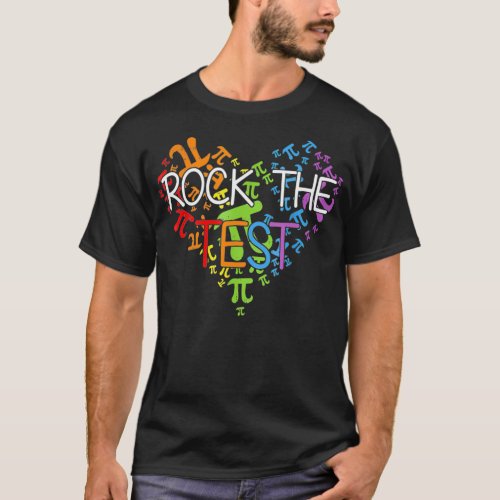 Test Day Rock The Test  Testing Day Rainbow dog s  T_Shirt