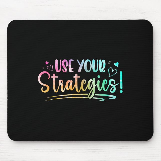 Test Day State Testing Exam Teacher Student Motiva Mouse Pad (Front)