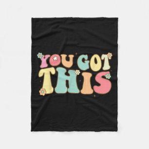 Test Day Teacher Shirt Motivational Testing Day St Fleece Blanket