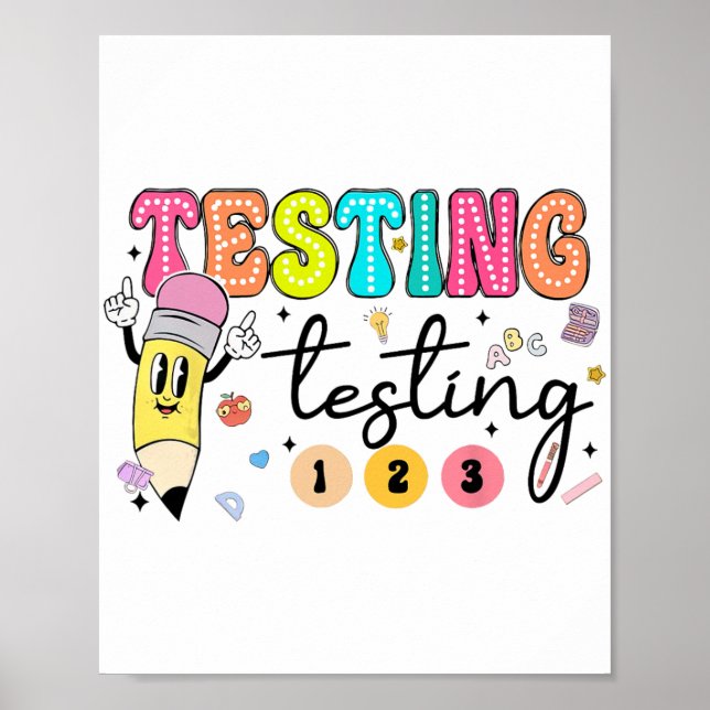 Test Day Yall Testing Day Teacher  Poster (Front)