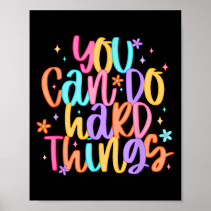 Test Day You Can Do Hard Things Teacher Testing Da Poster