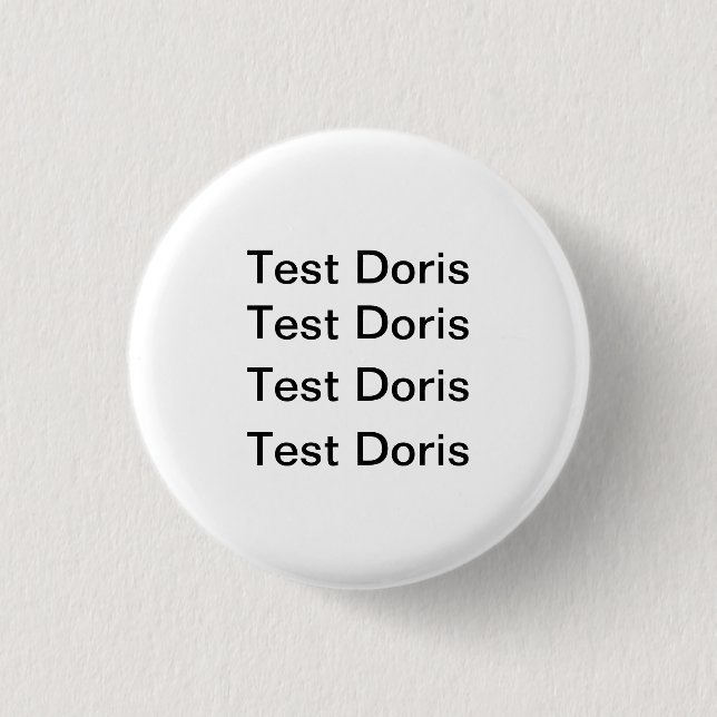 Test Doris Badge Button (Front)