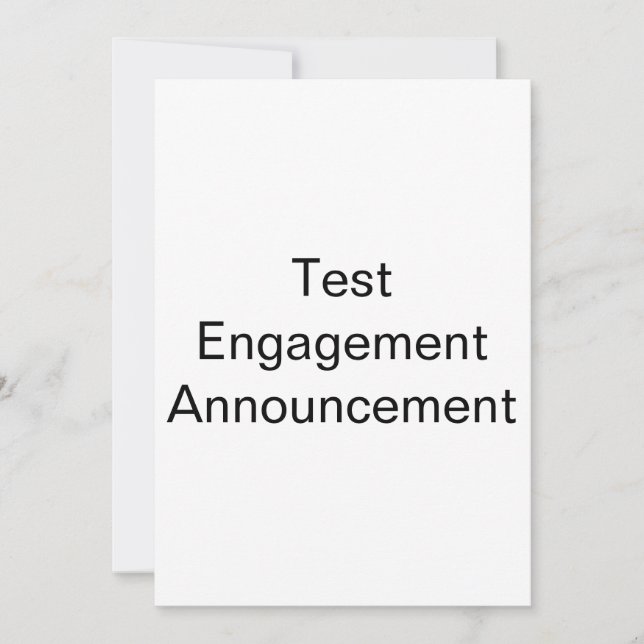 Test Engagement Announcement (Front)
