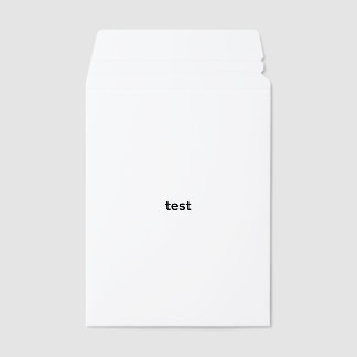 test envelope mailers