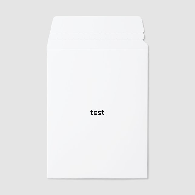 test envelope mailers (Front)