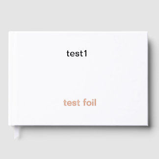 test foil guest book