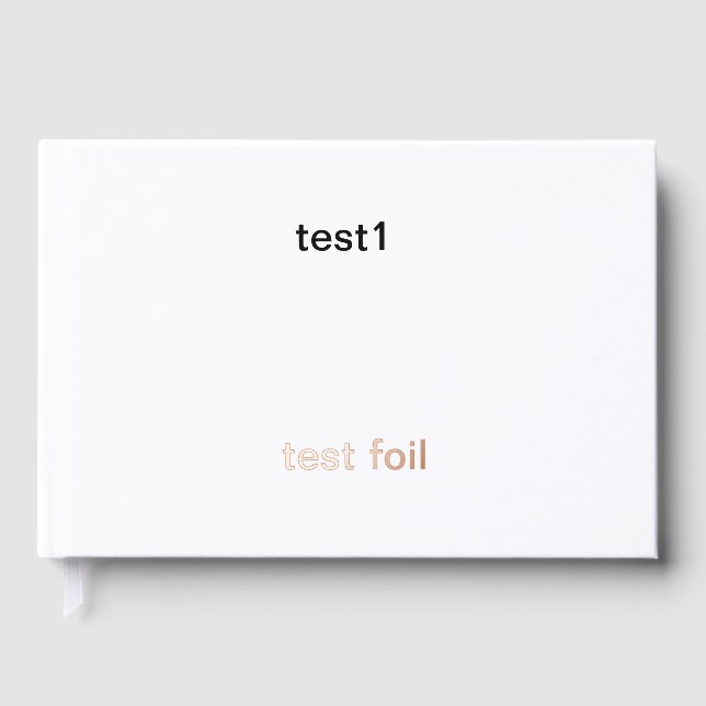 test foil guest book  (Front)