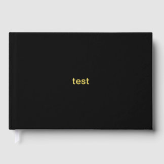test foil guest book 