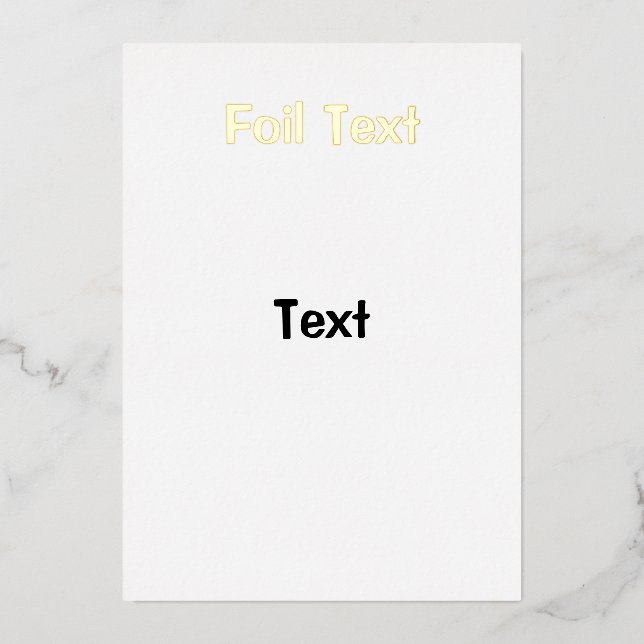 test foil invitation (Front)