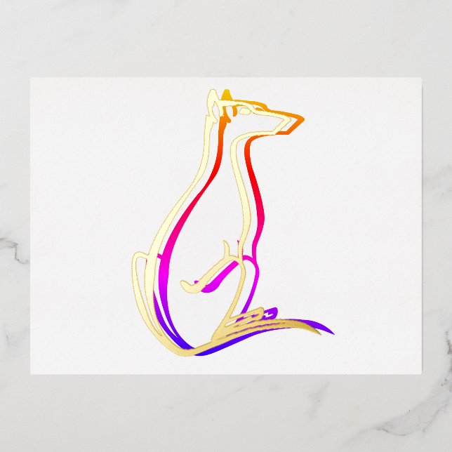 test foil invitation postcard (Front)