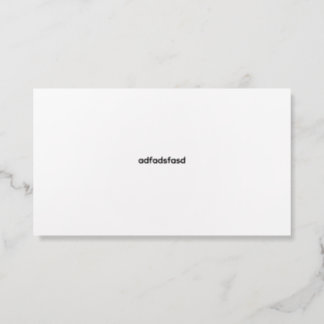 test foil spot gloss business cards
