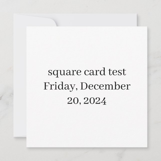 test holiday card (Front)