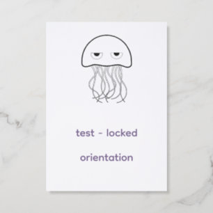 test - locked orientation letterpress photo cards