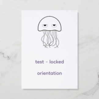 test - locked orientation letterpress photo cards