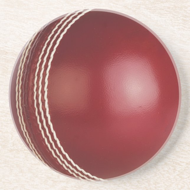Test Match Red Cricket Ball  Coaster (Front)