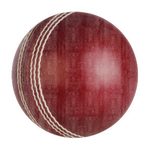 Test Match Red Cricket Ball  Cutting Board