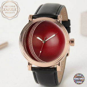 Test Match Red Cricket Ball Watch