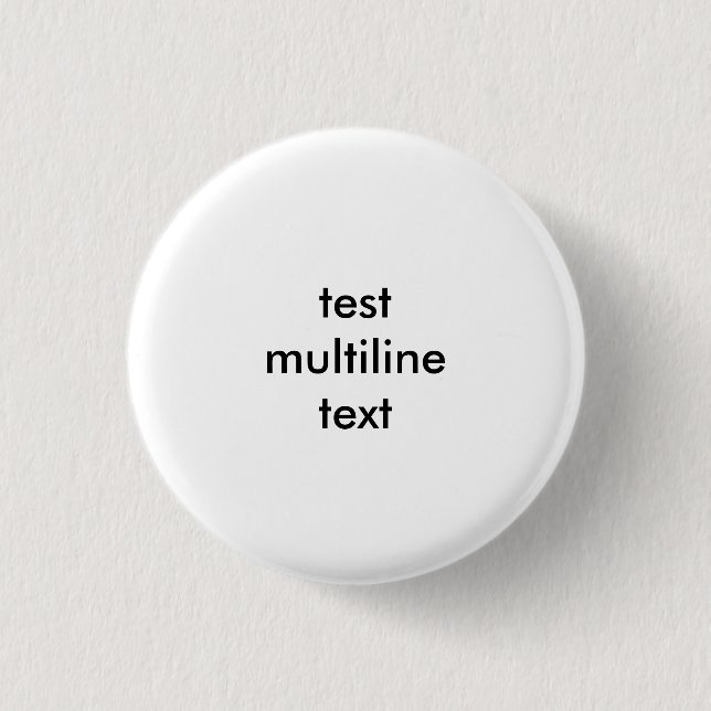 test multi line template pinback button (Front)